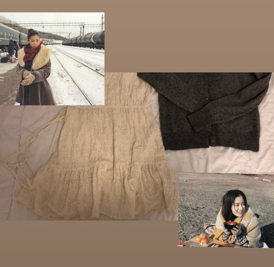 보헤미안 울 가디건 세트 상품이미지1