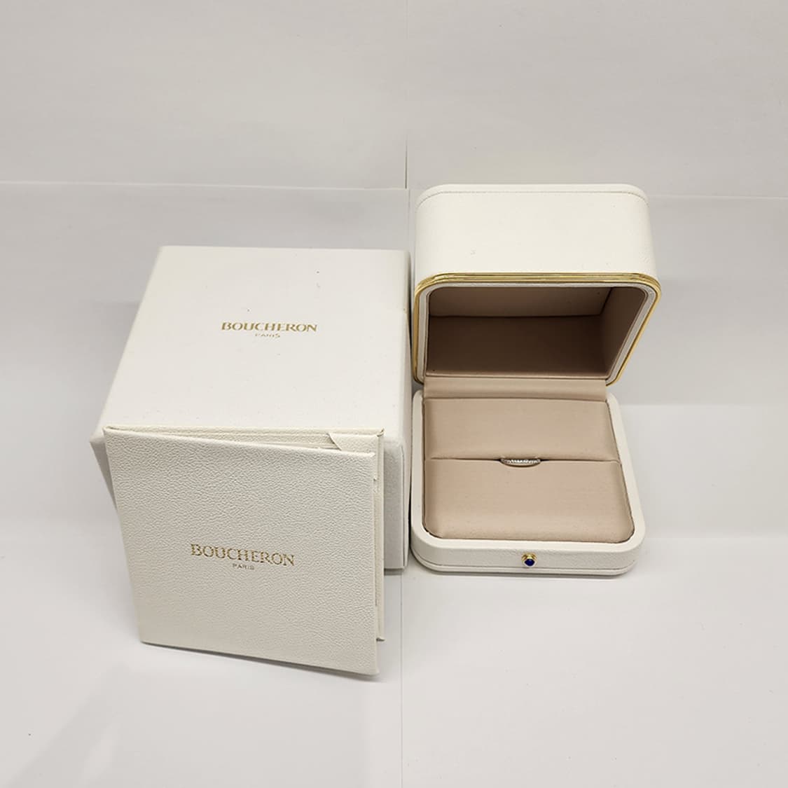 부쉐론 JAL0118147 화이트골드 에퓨어 스몰 다이아 웨딩 링 47호 상품이미지1