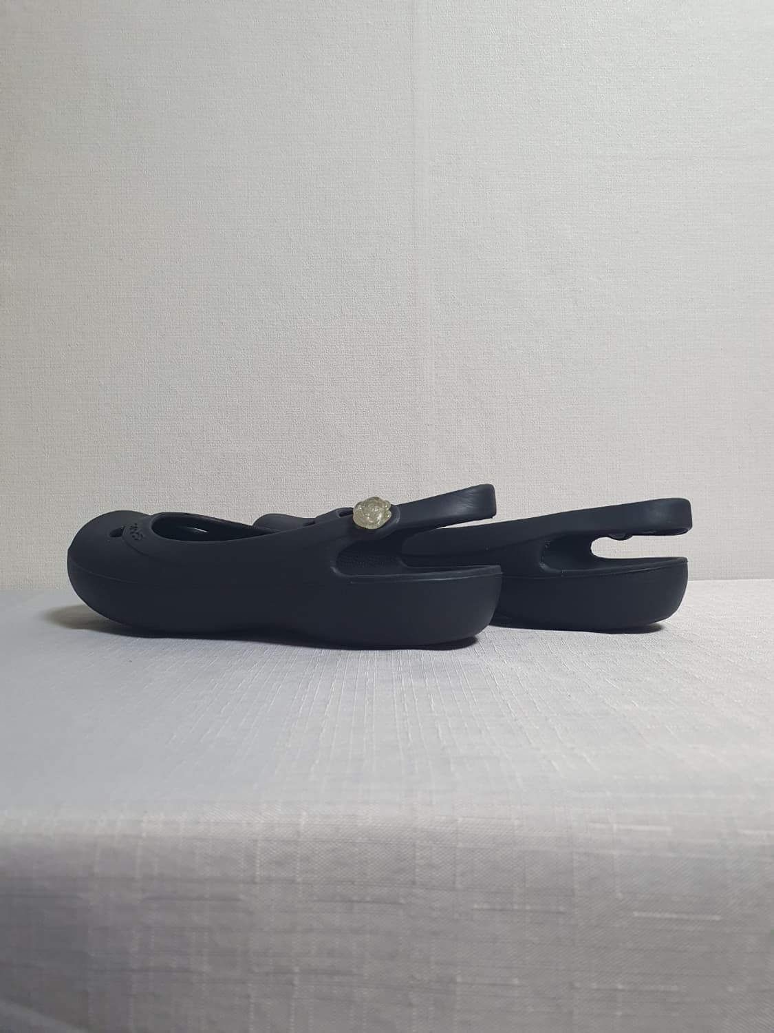 230mm 크록스 제이나 플라워 샌들 슬링백 블랙 상품이미지5