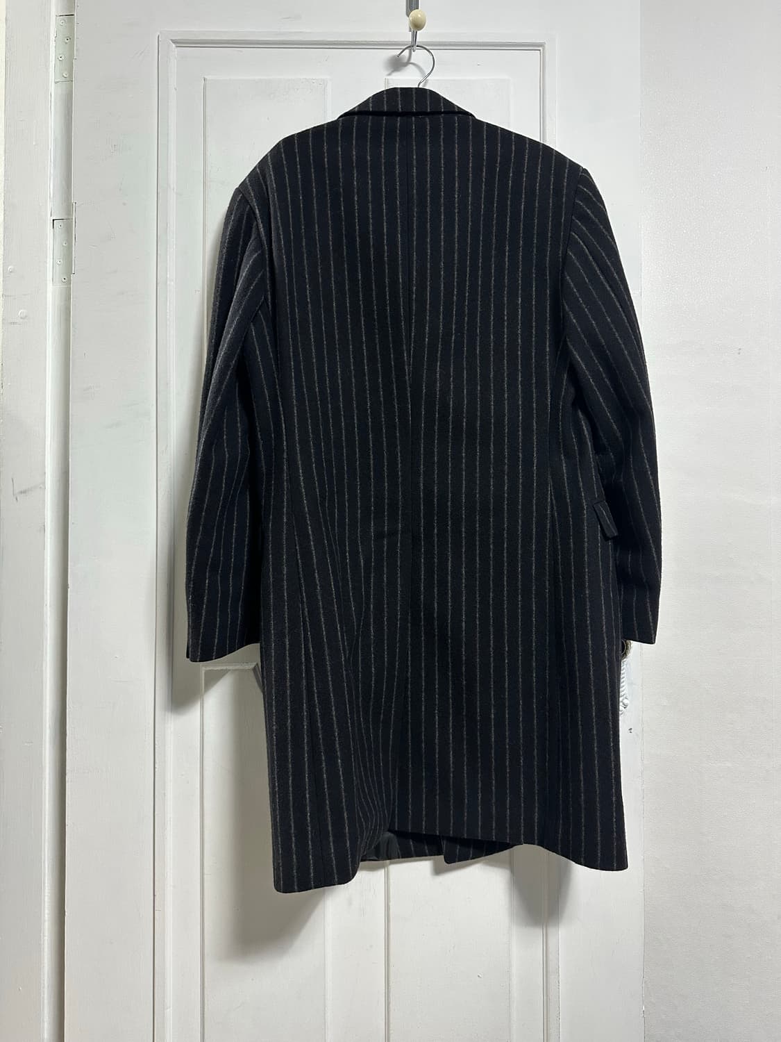 DKNY 스트라이프 캐시미어 블랜드 싱글코트 상품이미지2