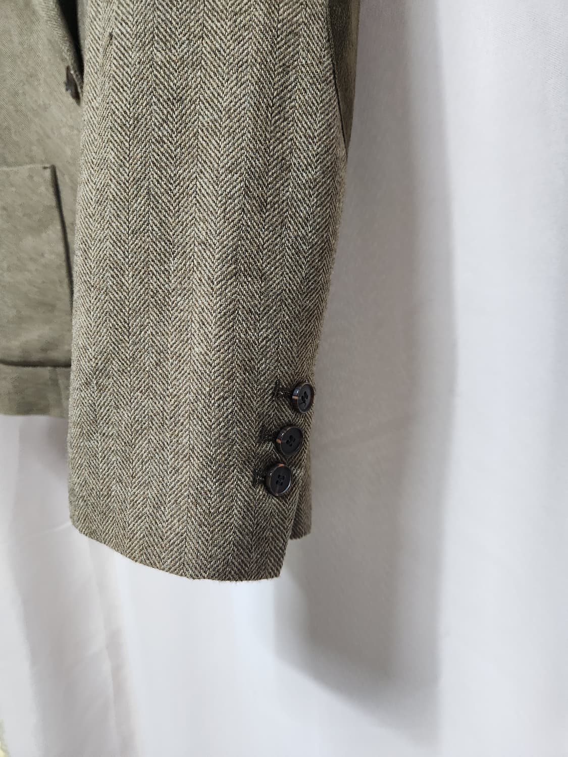 미착용급 럭키브랜드 헤링본 여성 울자켓 상품이미지4