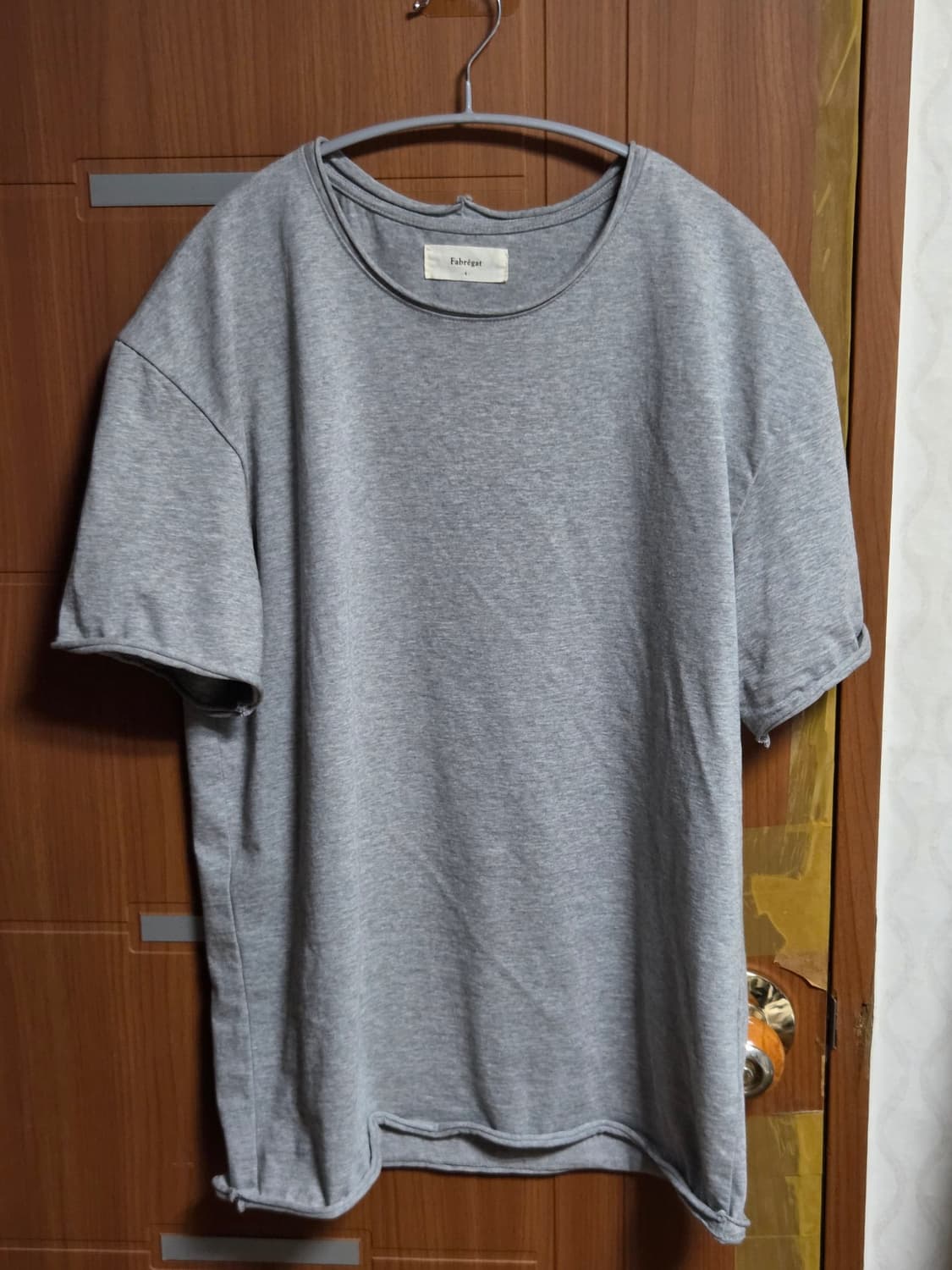 파브레가 롤링 크롭 반팔 티셔츠 멜란지 상품이미지2