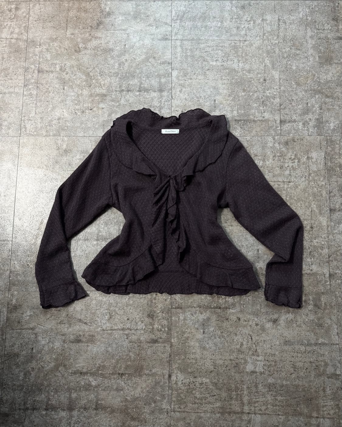 로사체리 러플 디테일 가디건 슬리브리스 2pcs SET 상품이미지6