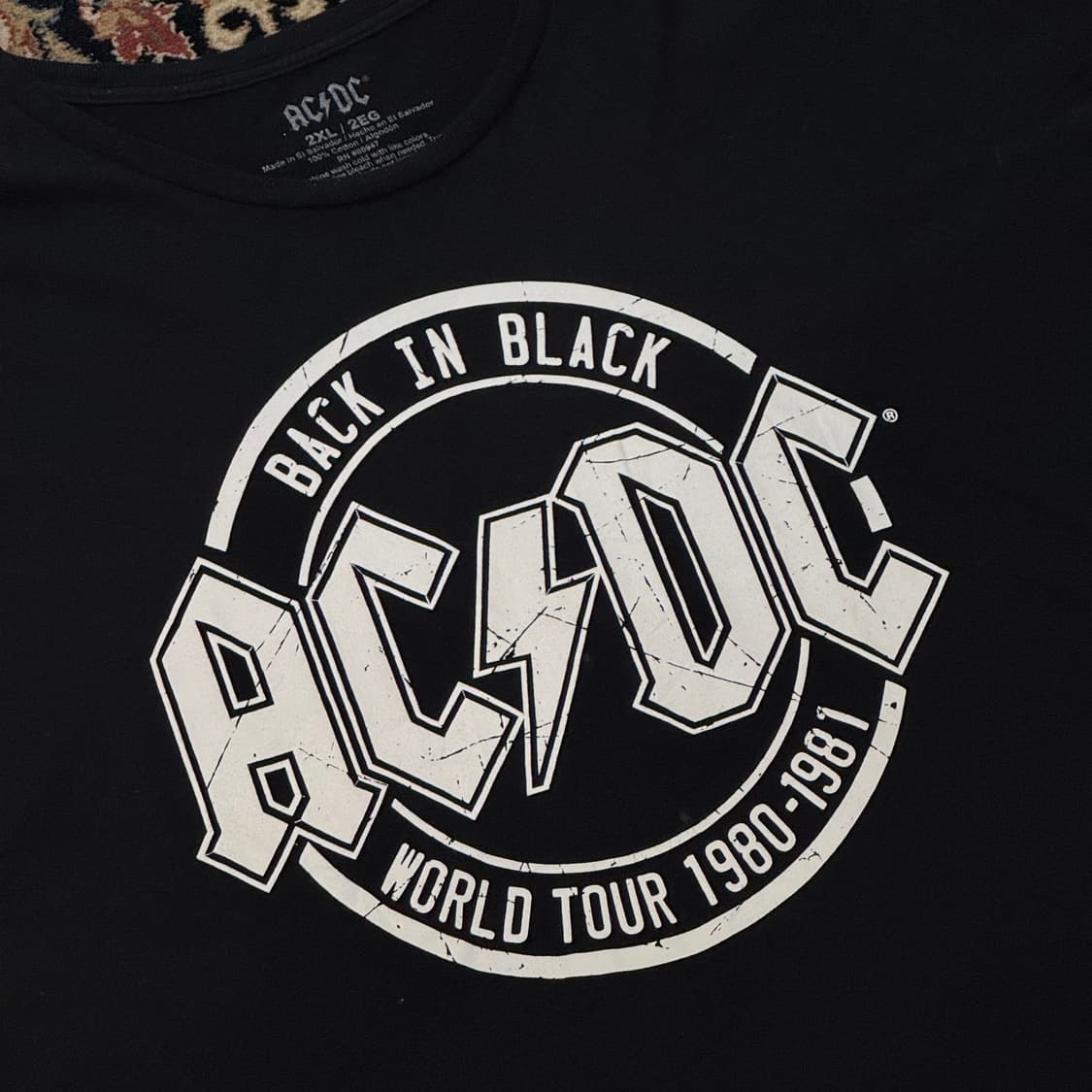 ACDC 1980-1981 월드 투어 티셔츠 (2XL) 상품이미지3