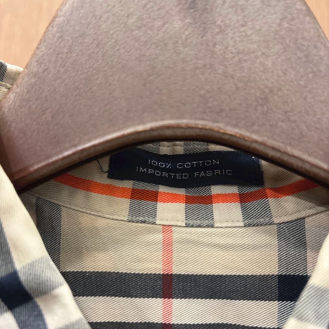 버버리 코튼 긴팔 셔츠 노바 체크 패턴 디테일 레귤러핏 베이지 상품이미지7