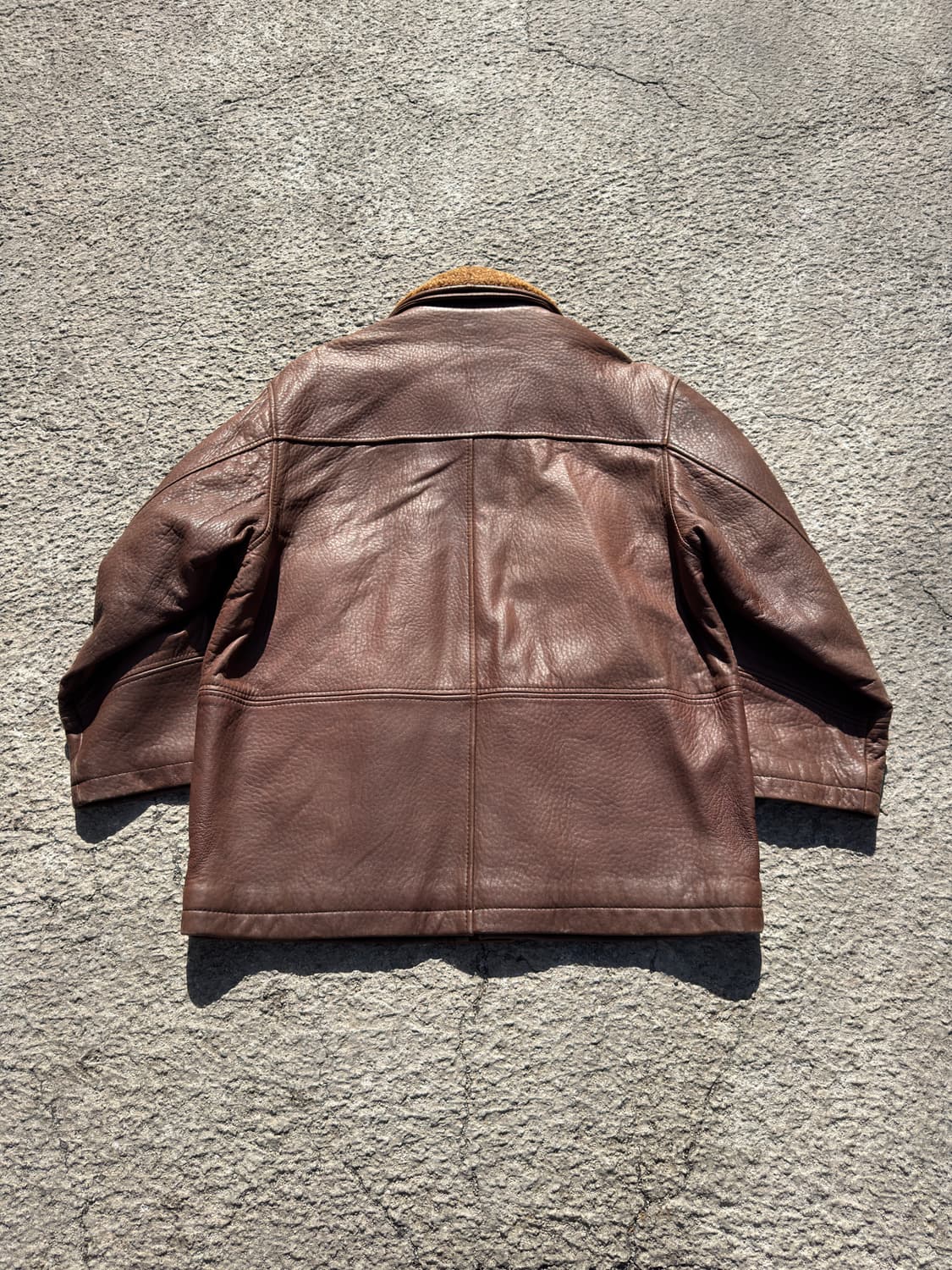 90's 양가죽 레더 퀄팅 가죽자켓 B81 상품이미지6