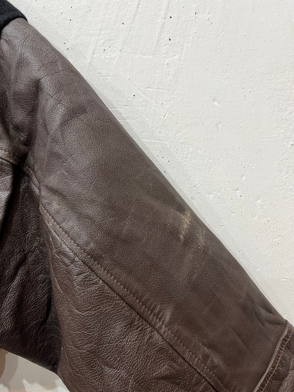 90s Mr.Soro 레더암 바시티 자켓 L 상품이미지5