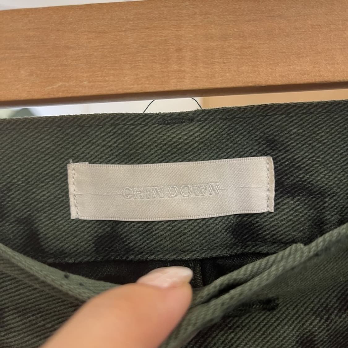 친다운 스트릿 타이다이 그린 데님 청바지 S/M C05968 상품이미지6