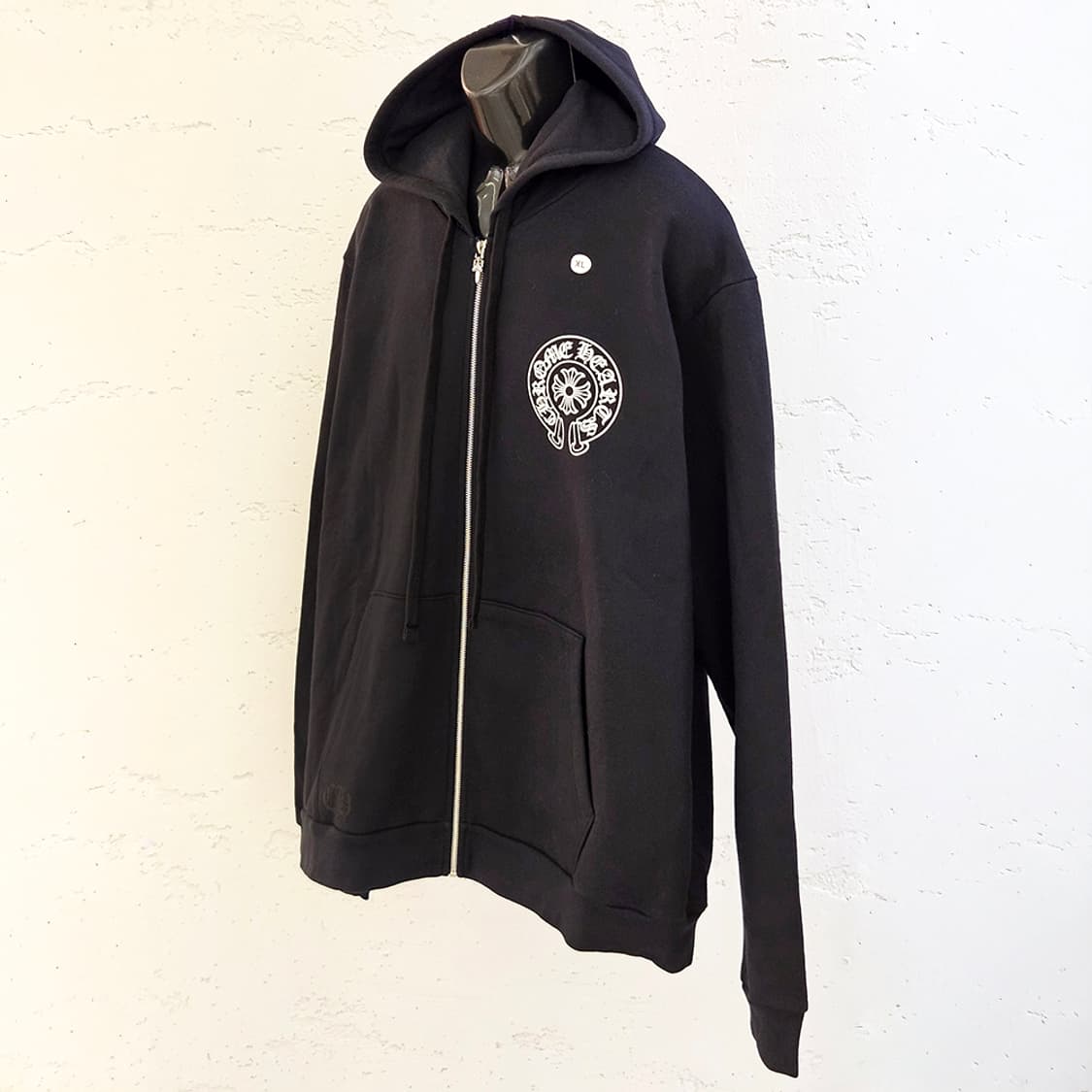 [XL] 미사용 크롬하츠 라스베가스 후드집업 블랙 B1213C140 상품이미지3