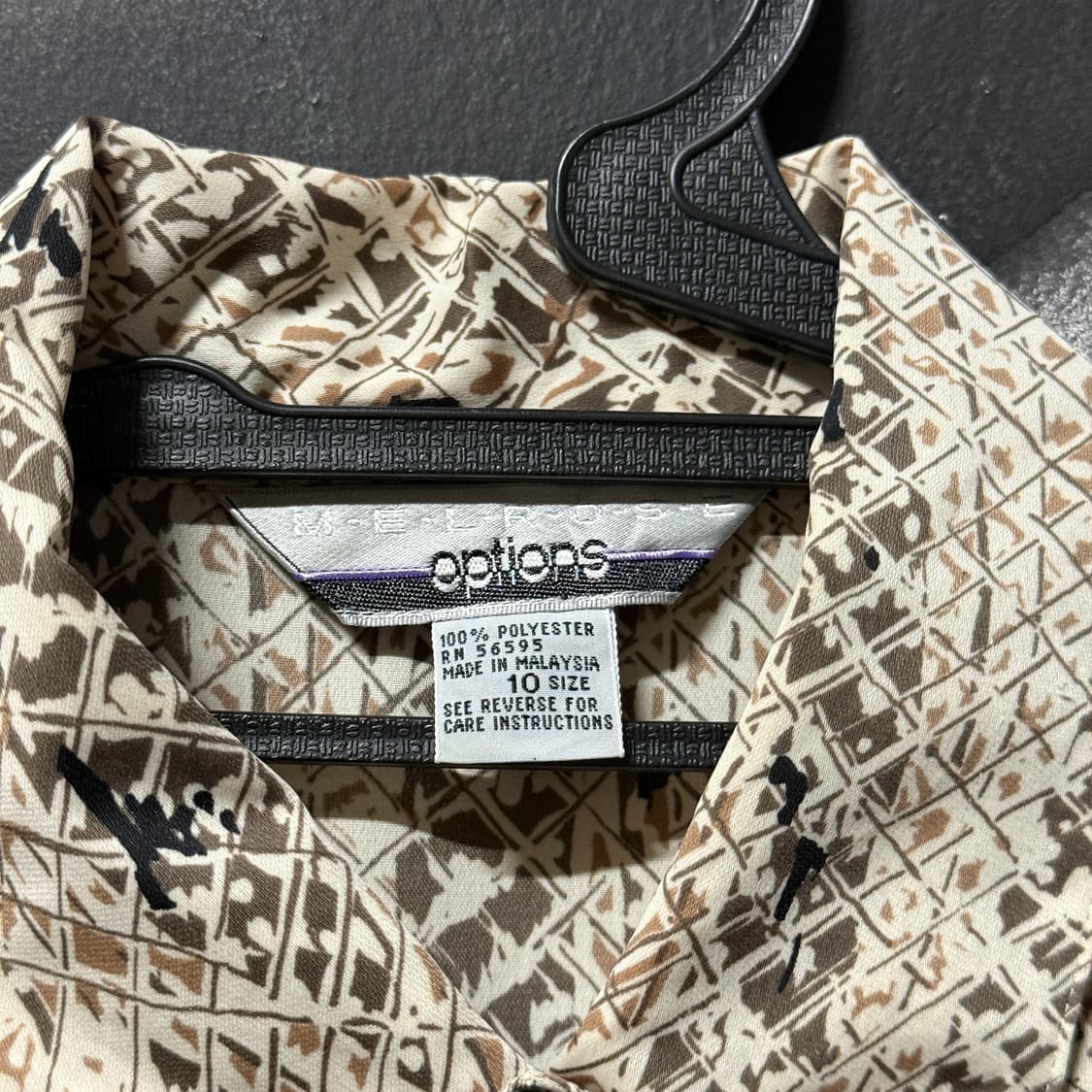 VTG 빈티지 파이톤 파이톤 뱀피 패턴 투포켓 긴팔 셔츠 상품이미지5