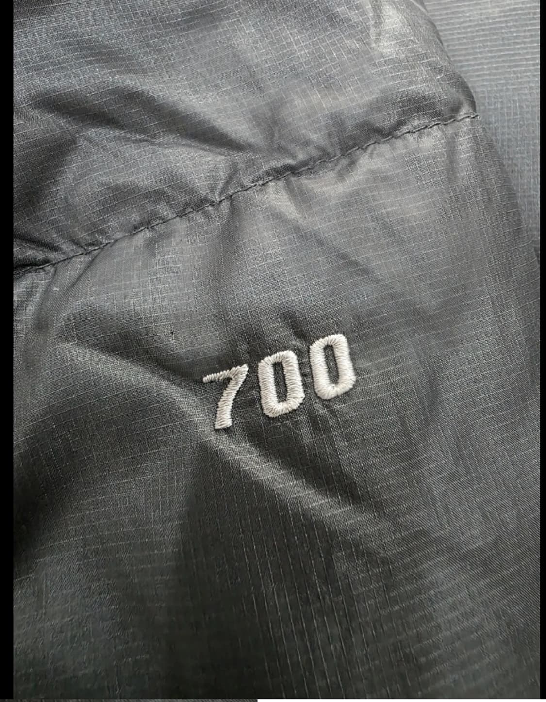 노스페이스 눕시 700 패딩 회색/검정 100 상품이미지5