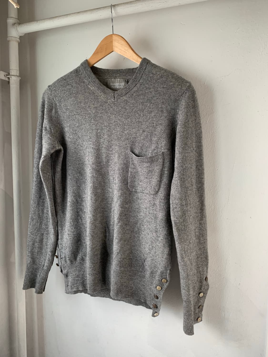  takahiromiyashita the soloist 멀티버튼 니트 M 상품이미지8