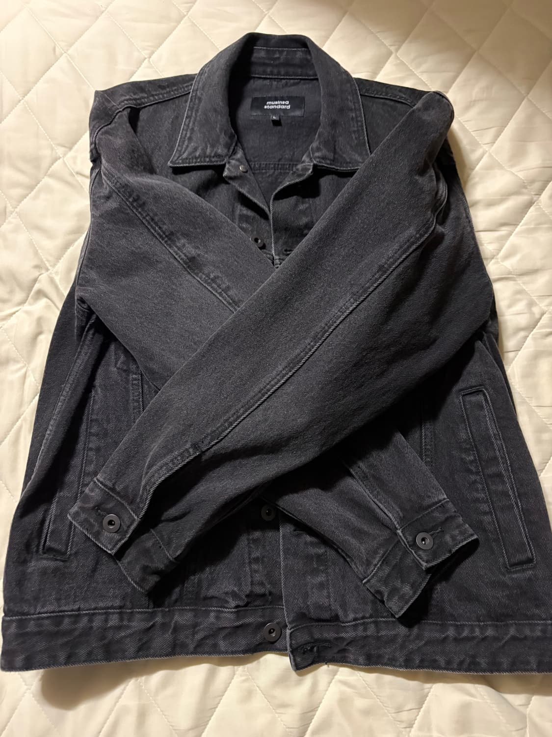 무신사 스탠다드 데님 자켓 L 상품이미지4