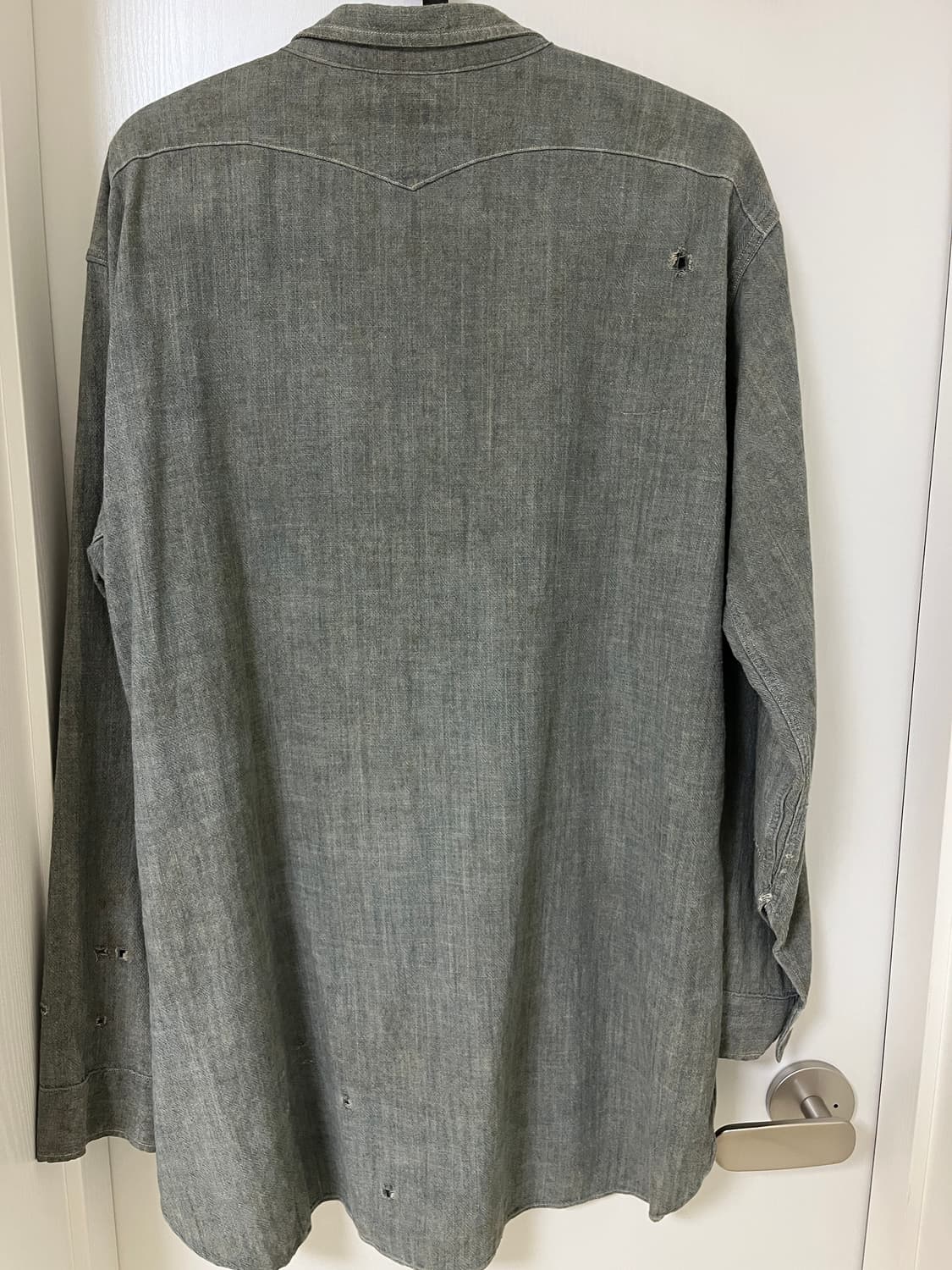 리바이스빈티지클로딩 lvc 선셋 샴브레이 리페어셔츠 L사이즈 상품이미지6