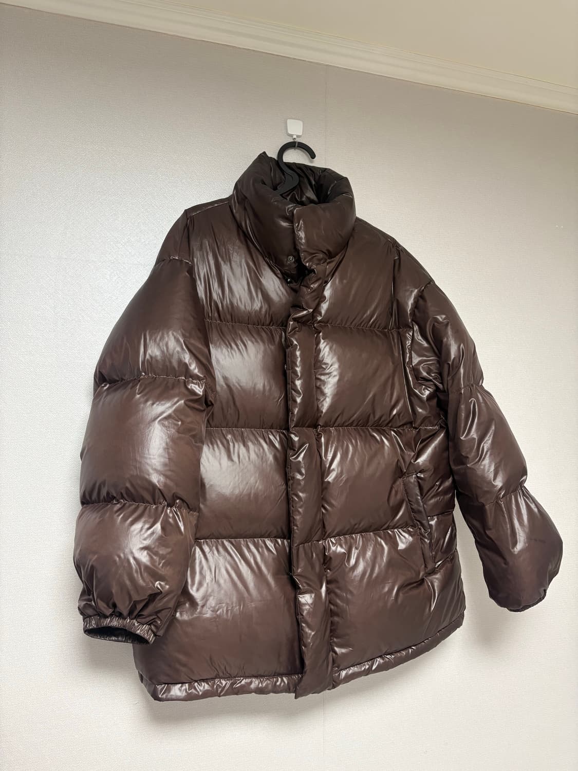 LA DUNA 브라운 덕 패딩 M 라두나패딩 상품이미지5