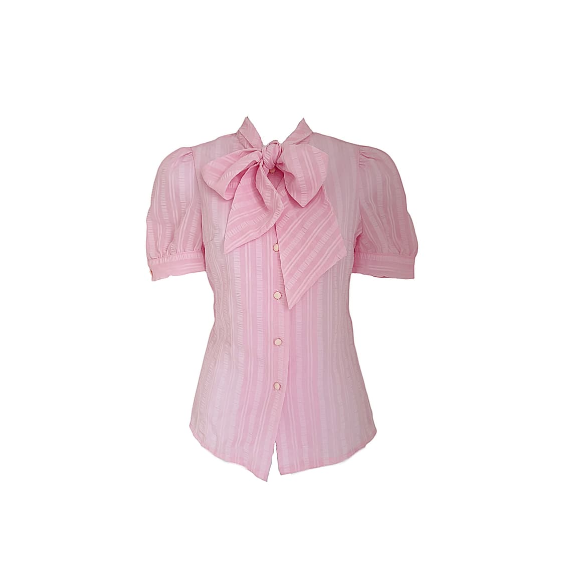 ribbon puff sleeve blouse 상품이미지1