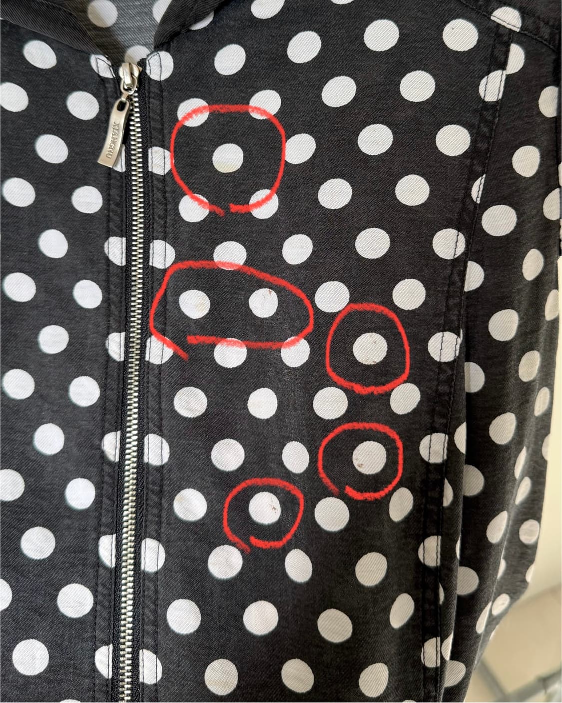 빈티지 도트 원피스 상품이미지5