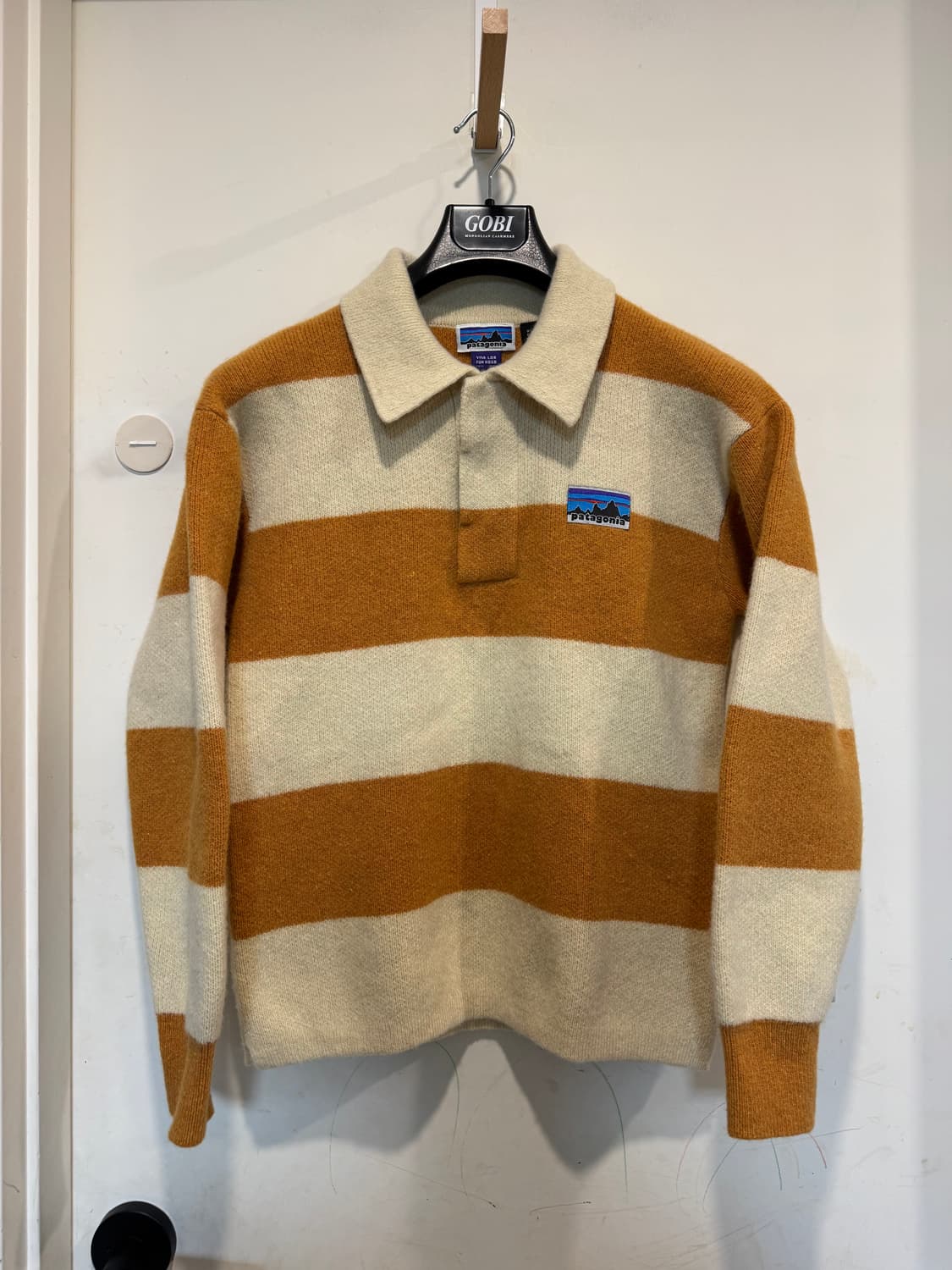 파타고니아 리사이클 울 블렌드 럭비 스웨터 드라이드 망고 상품이미지4
