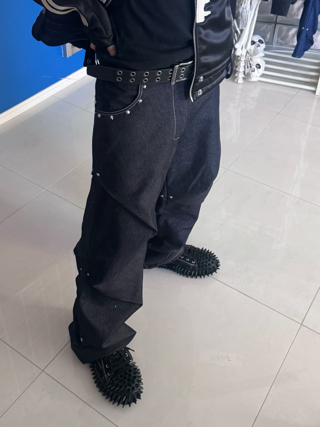 AAO viedit starry stud random tuck pants 상품이미지7