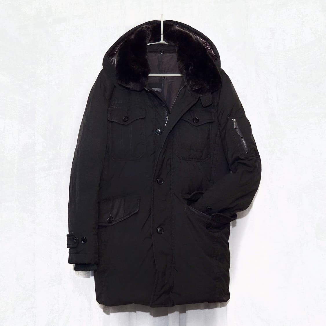 시리즈 (series) 맥켄지 모피카라 구스다운 야상패딩 자켓 (100) 상품이미지1