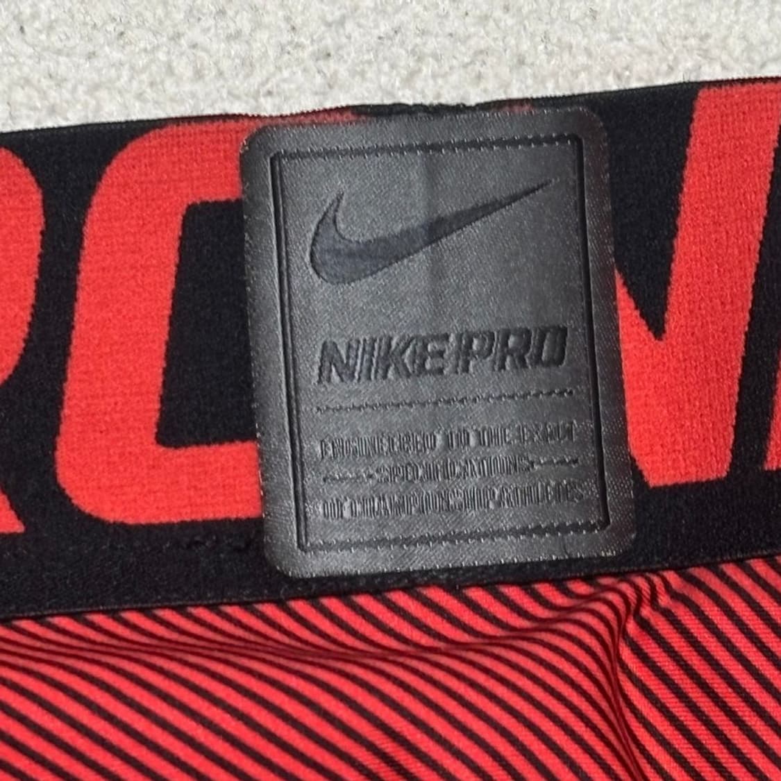 NIKE 프로 레깅스 레드 2XL 상품이미지7