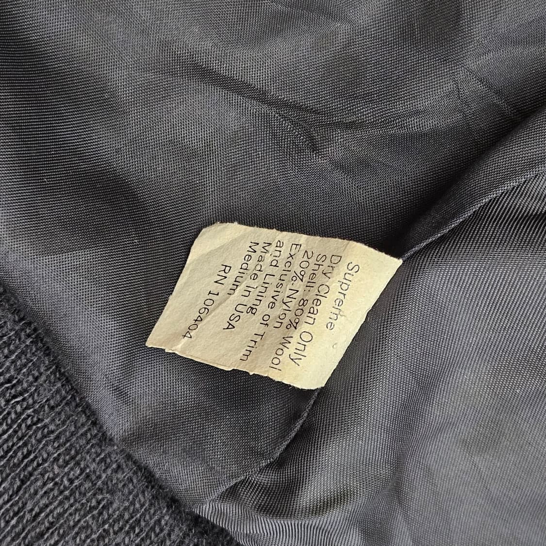 00's supreme 빈티지 슈프림 뉴욕 울 바시티 자켓 M~L 상품이미지8