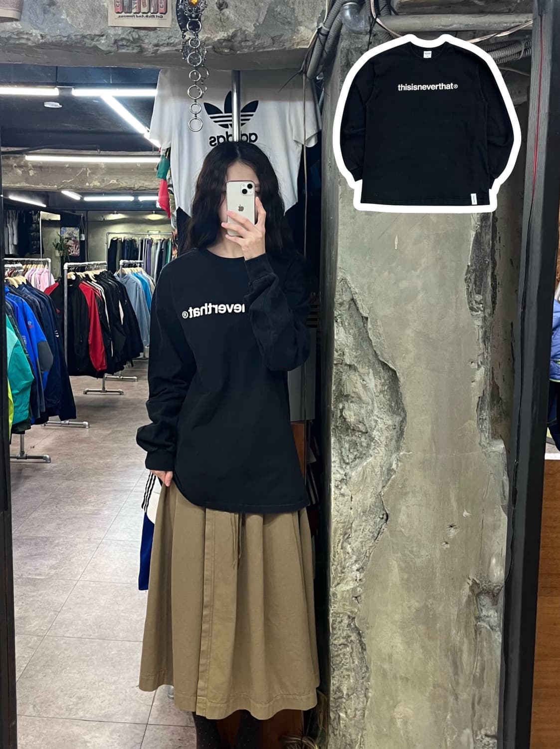 디스이즈네버뎃 긴팔티 블랙 M #csz2829  상품이미지1