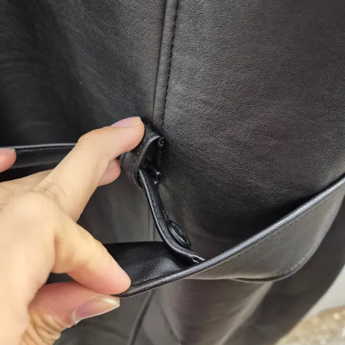 유니클로 카린 로이펠트 협업 가죽자켓 M 상품이미지4