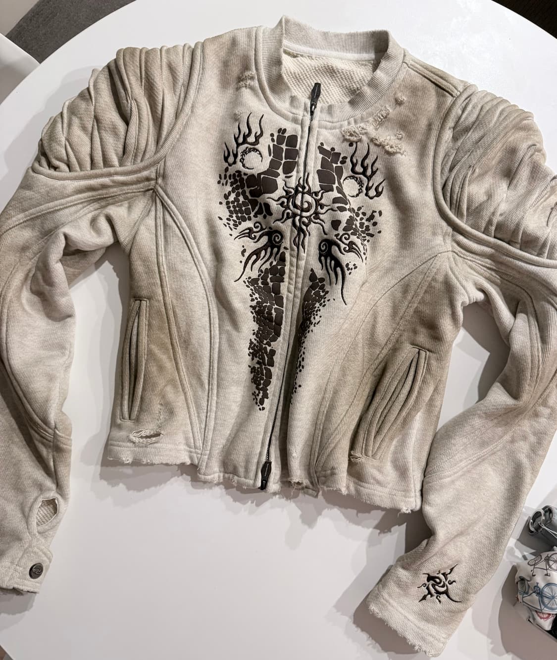 PERSONSOUL 크로커다일 슬림 크롭핏 자켓 상품이미지4