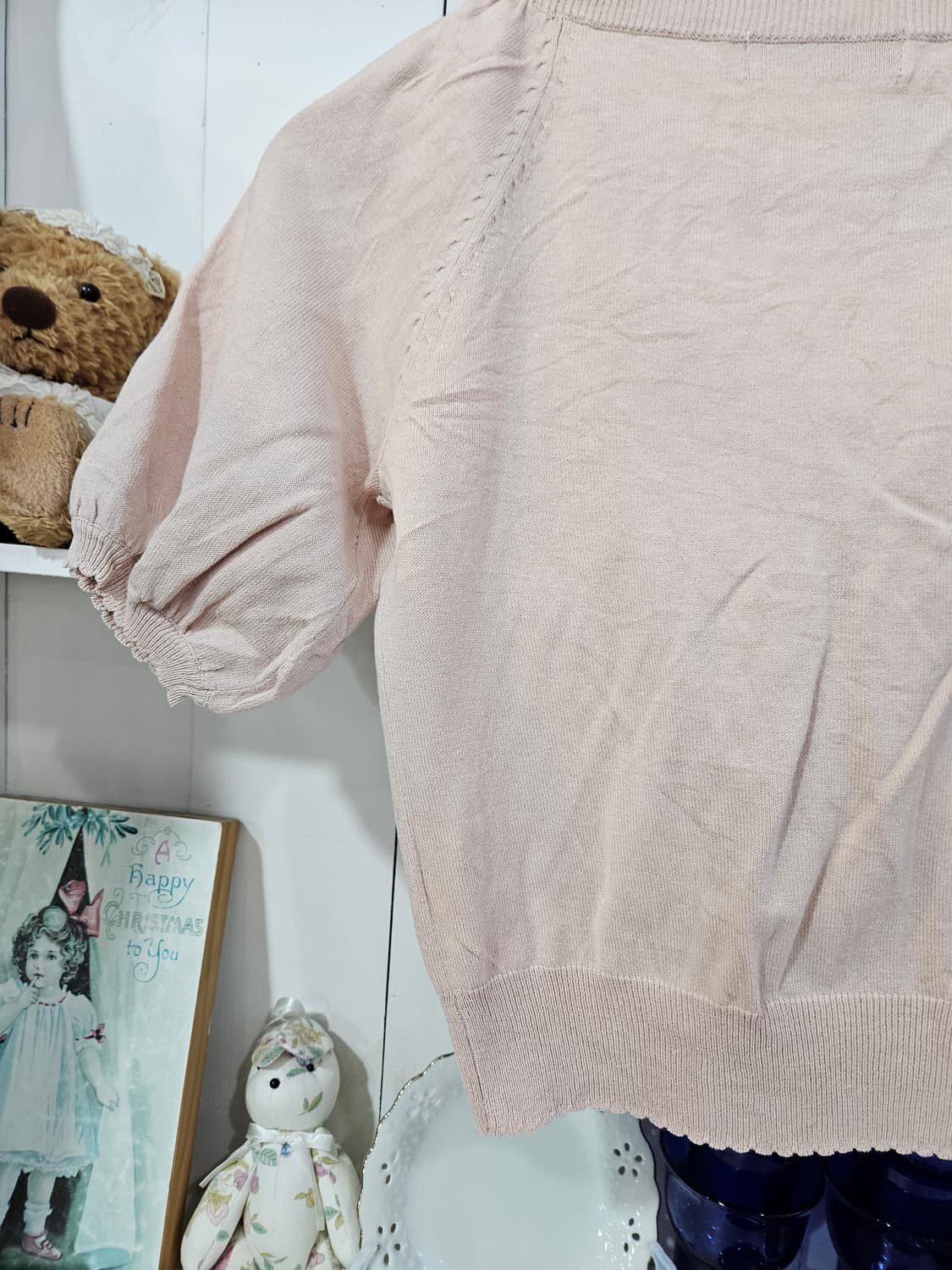 퍼프 니트 가디건 상품이미지6