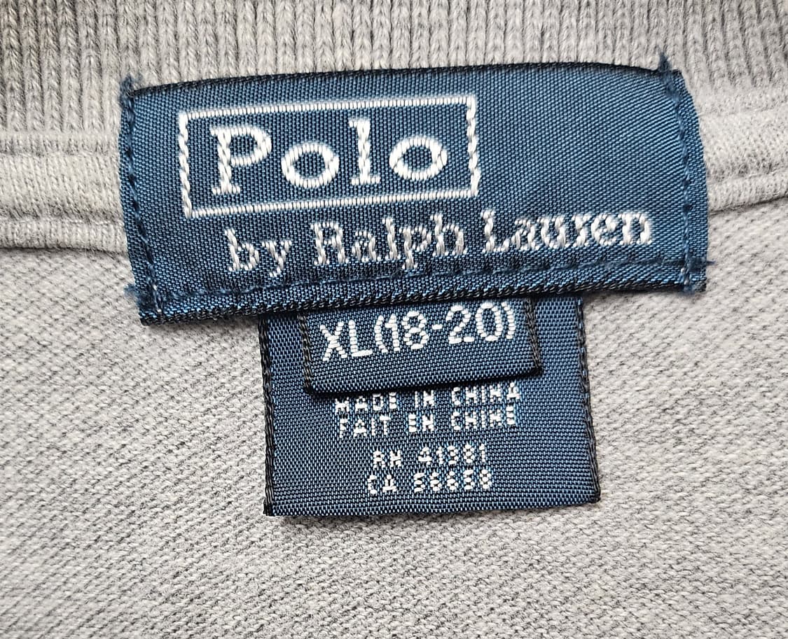 (90~95) ☆초대장급☆ 랄프로렌폴로 빅포니 [그레이] PK폴로 긴팔티 상품이미지2