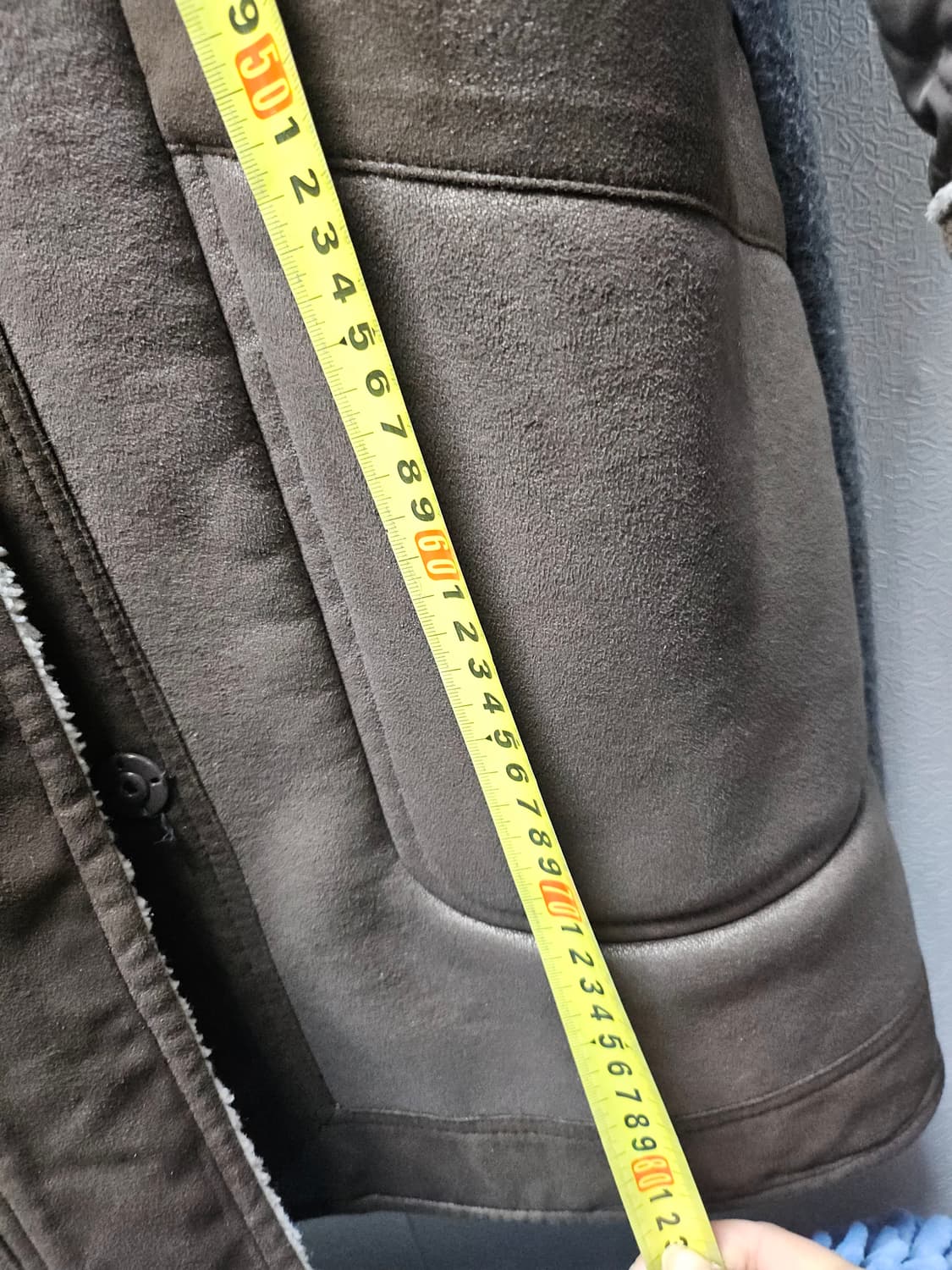 베네통 브라운 무스탕 코트 42 상품이미지9