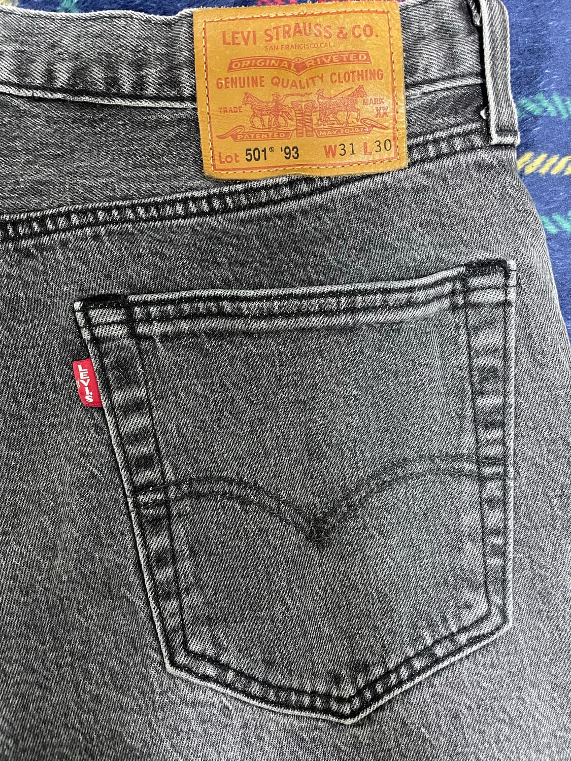 리바이스 501 흑청 상품이미지3