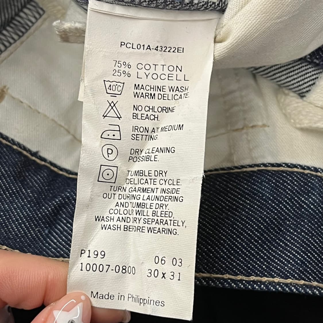 [정품] 리바이스 진청 데님 바지 b18 상품이미지6