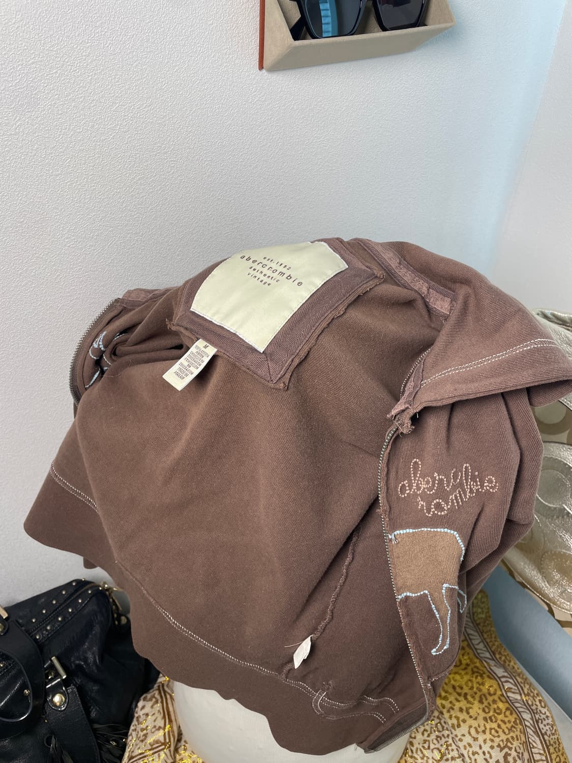 아베크롬비 브라운 후드 집업 상품이미지8