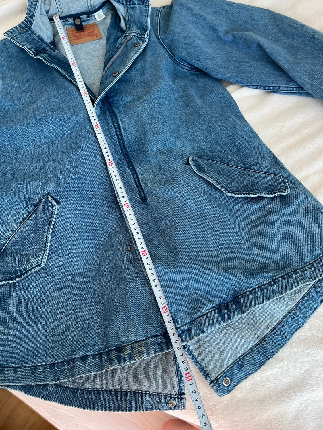 리바이스 데님 야상 후드 롱자켓 XL 상품이미지8