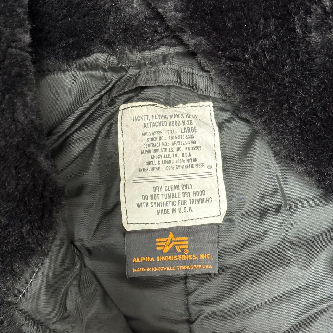 80s 알파인더스트리 N2B 블랙 IDEAL 지퍼 상품이미지5