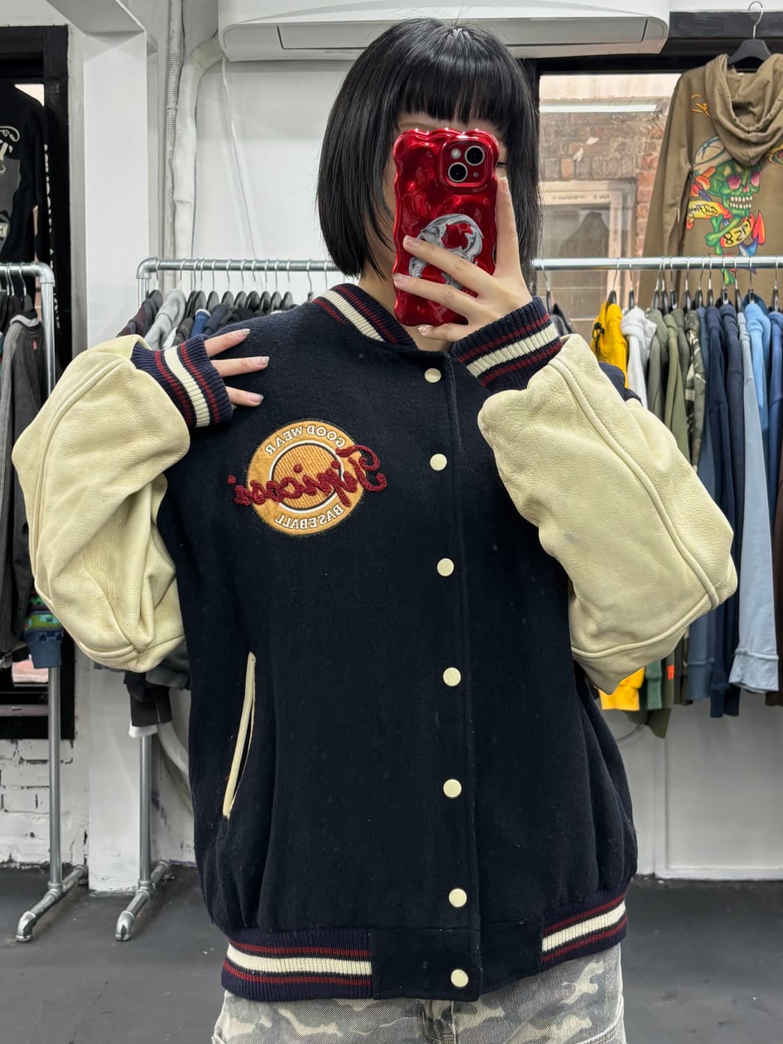 Tipicosi 레더암 바시티 자켓 상품이미지3