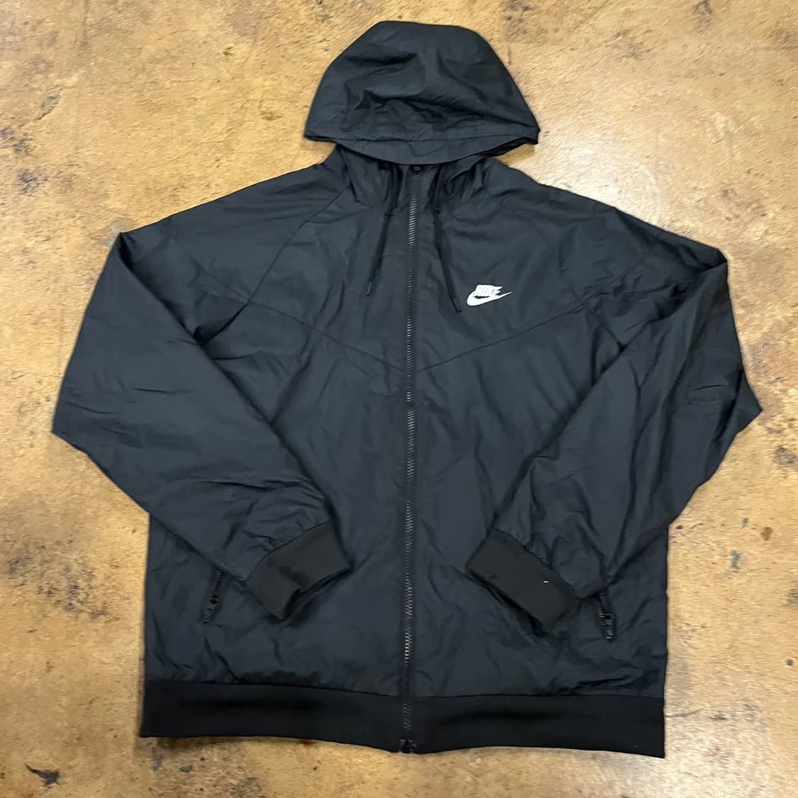 [정품/XL] 나이키 블랙 후드 바람막이 자켓 b14 상품이미지2