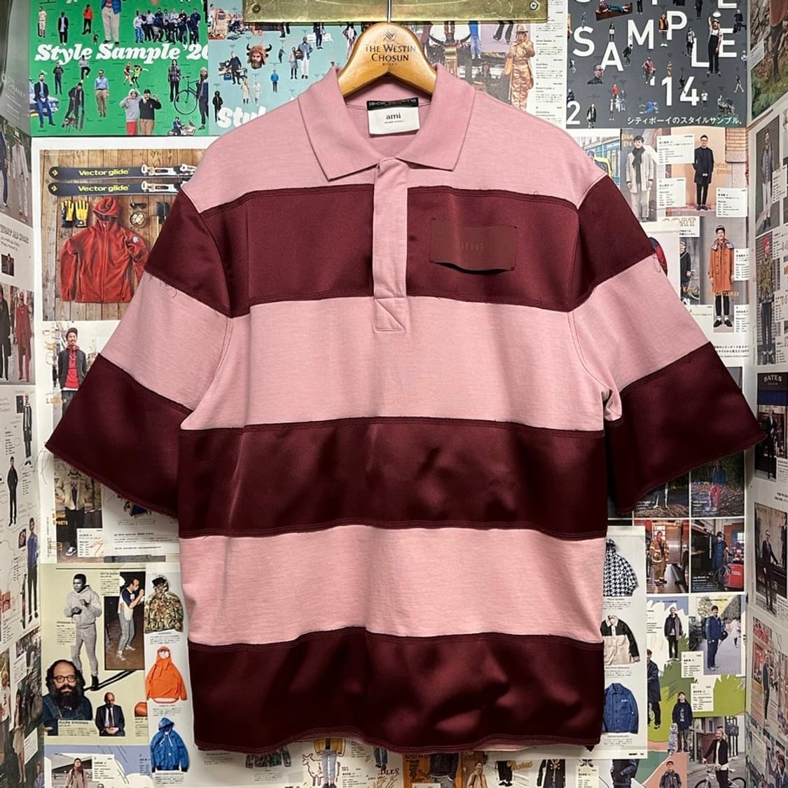 아미 22ss 스트라이프 폴로셔츠 상품이미지2