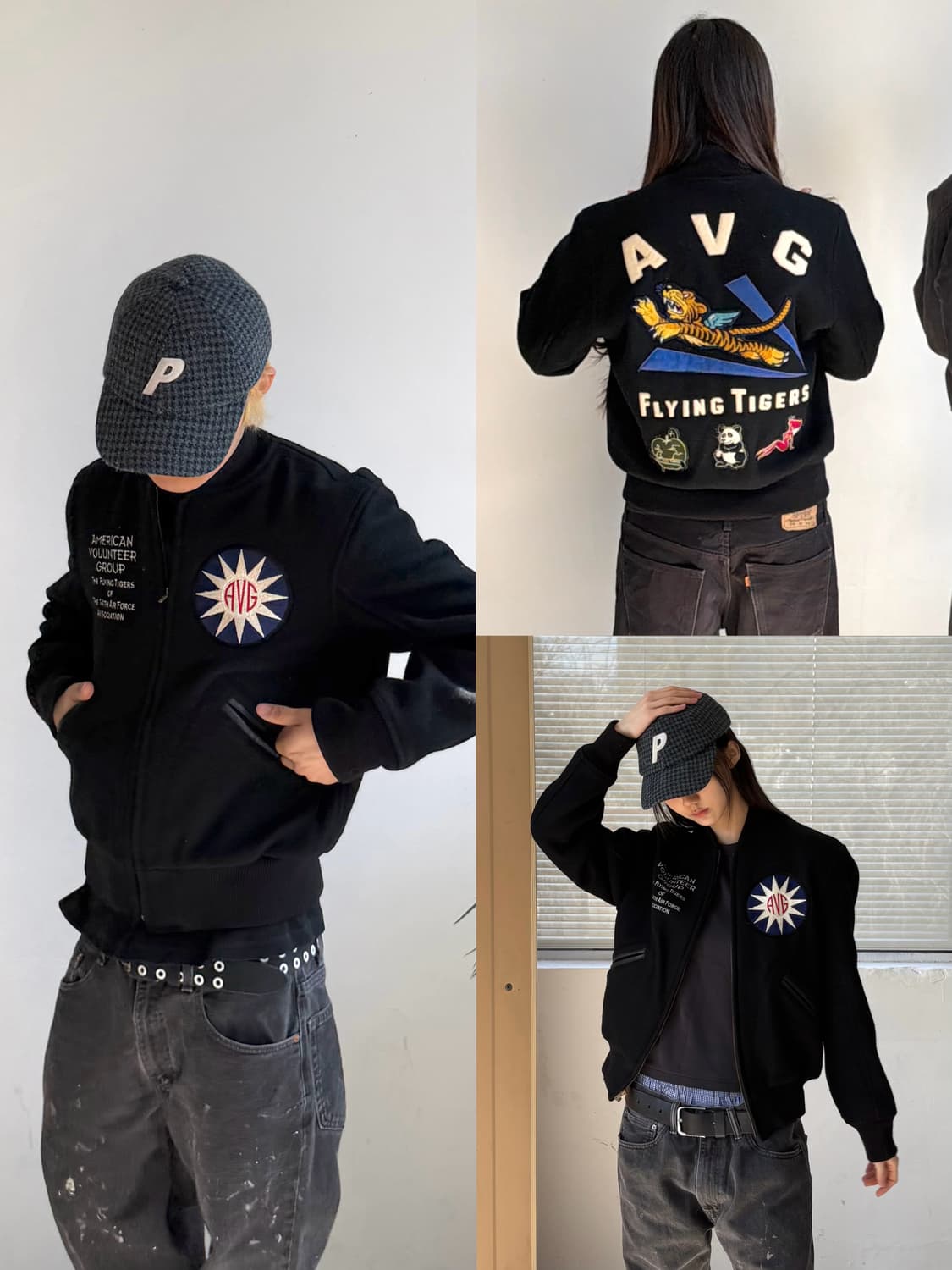 Real McCoy's AVG Flying Tigers 바시티 자켓 상품이미지1