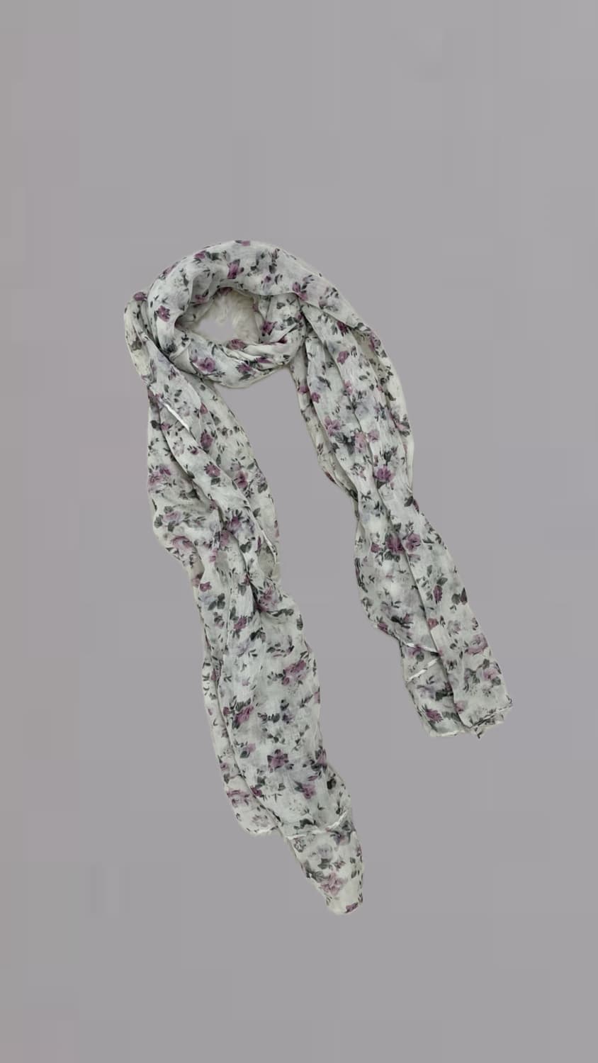 플라워 쉬폰 스카프 상품이미지2