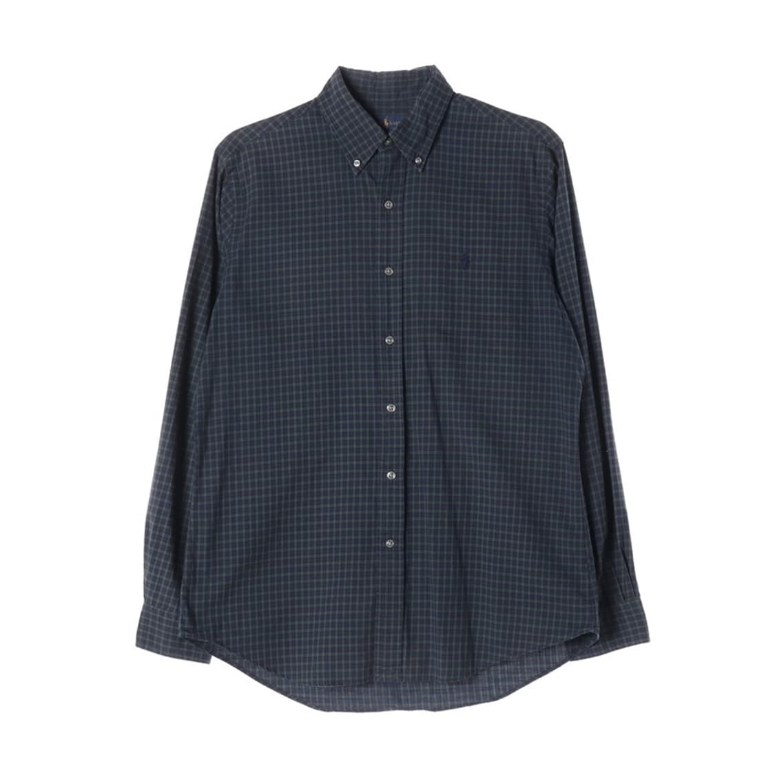 폴로 랄프로렌 네이비 타탄 체크 긴팔 셔츠 M 상품이미지1