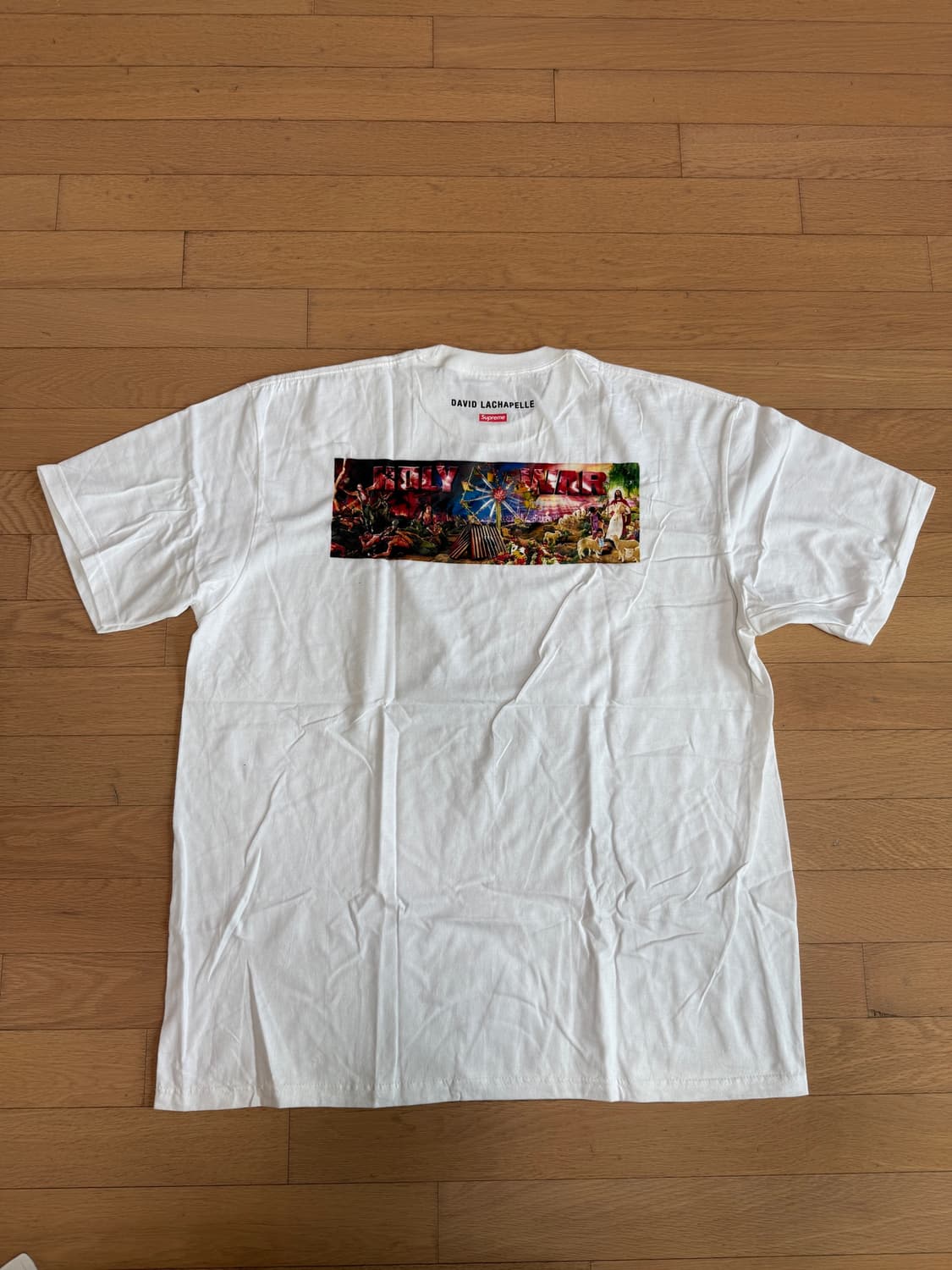 [XXL] supreme 슈프림 홀리 워 반팔 티셔츠 흰색 상품이미지4