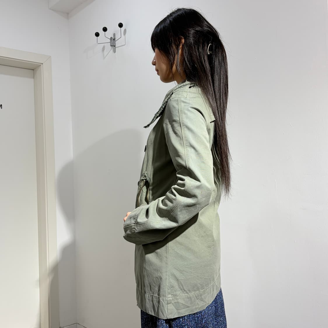 디젤 그런지 더블 코트 자켓 상품이미지5