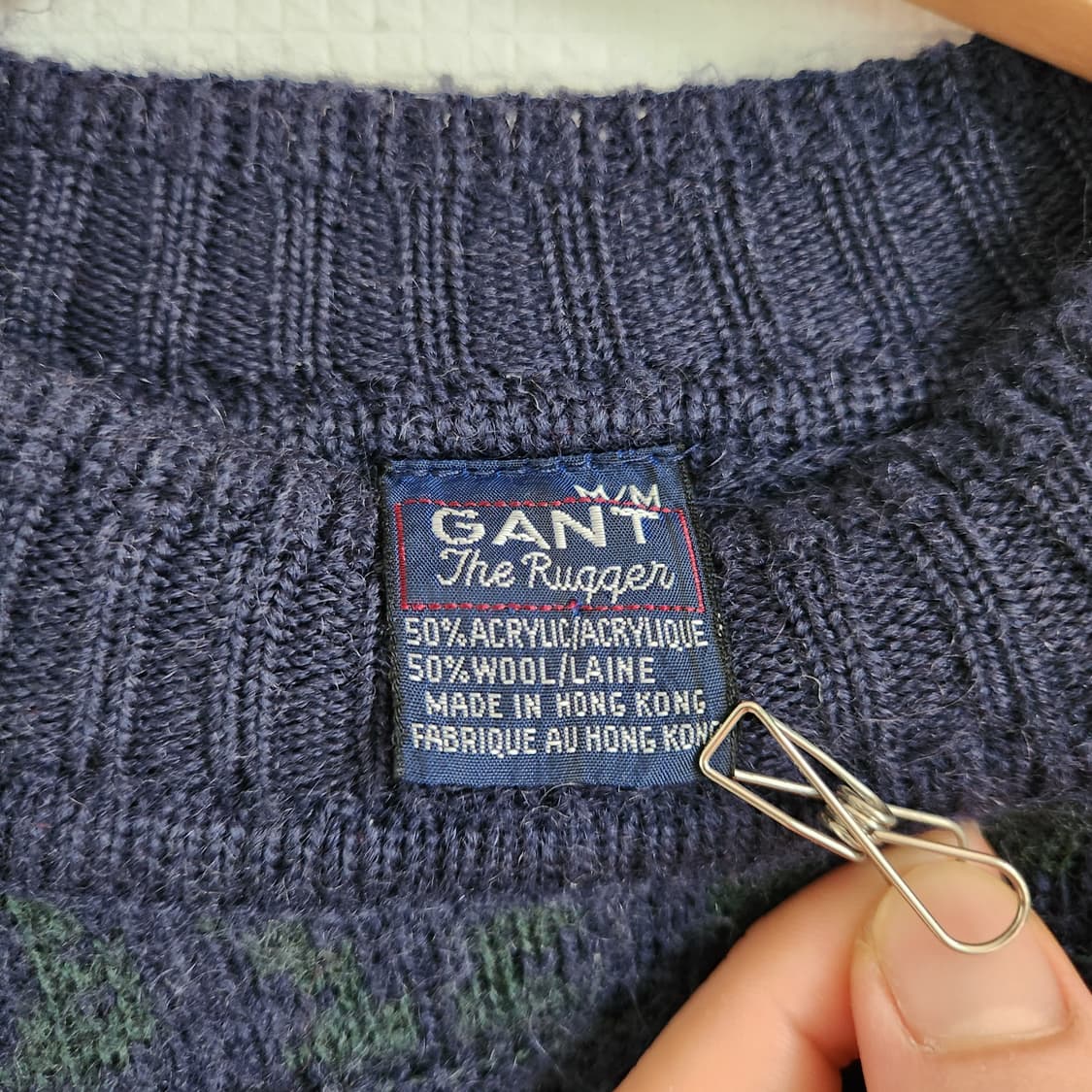 80s 간트 러거 노르딕 패턴 스웨터 상품이미지4