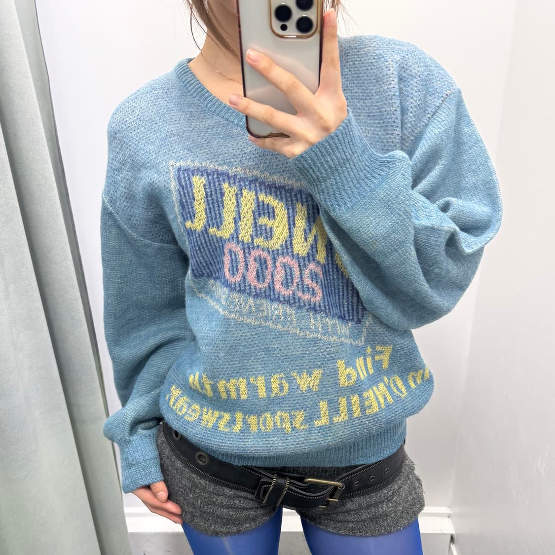 O’neill 블루 레터링 니트 상품이미지2