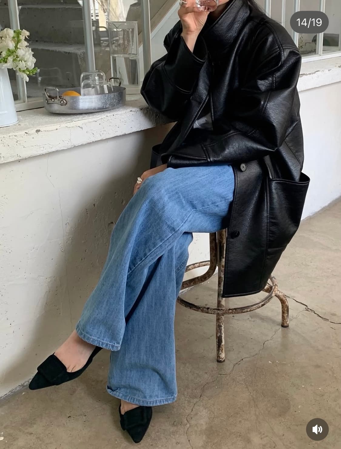 새상품) 파르벵 farven 레더 하프 자켓 VORN LEATHER 상품이미지6