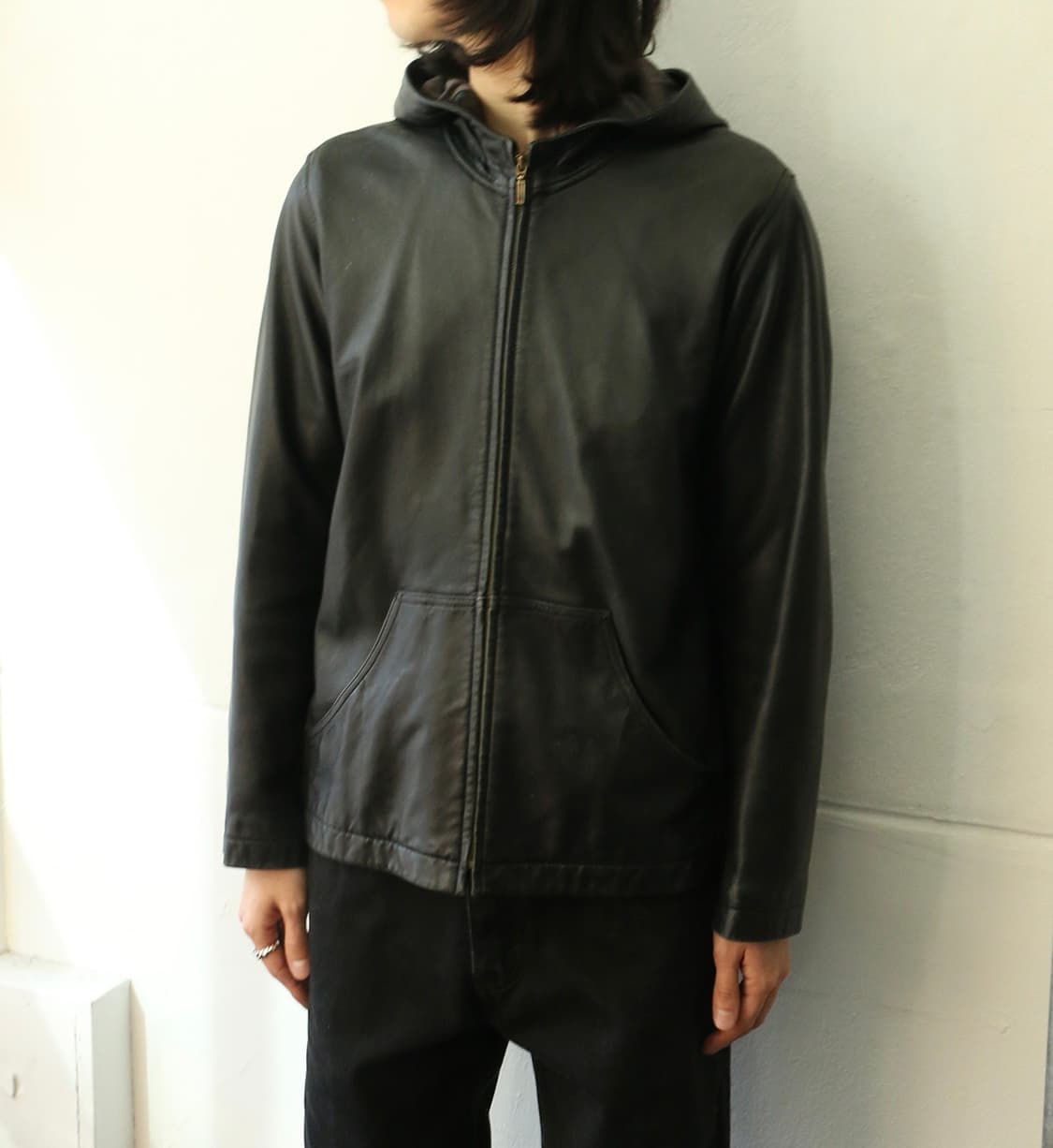 갭 램스킨 레더 후드 자켓  상품이미지2