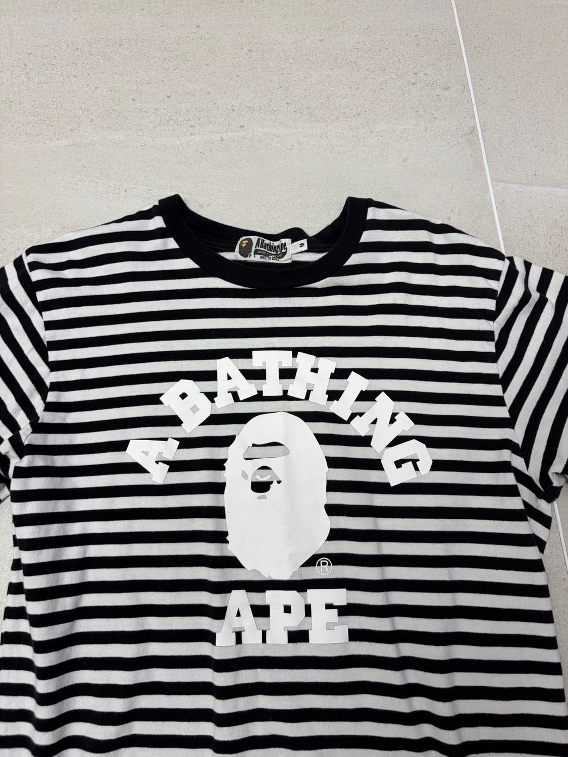 Bape 베이프 스트라이프 티셔츠 M 상품이미지3